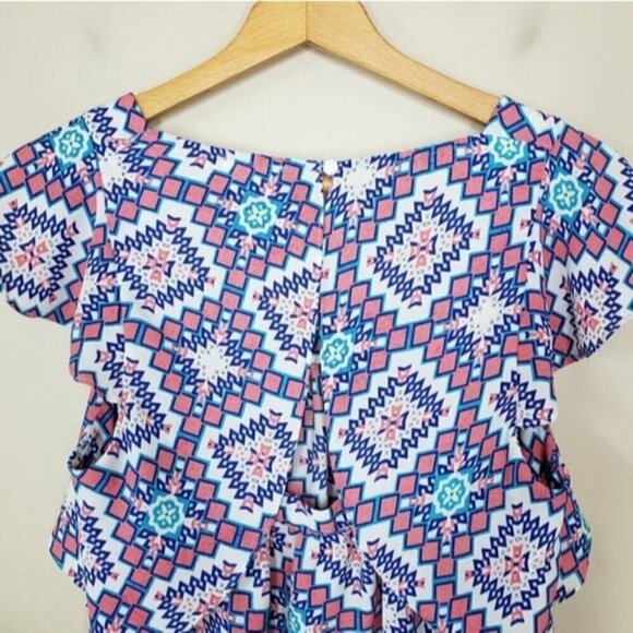 Anthropologie Meadow Rue | Flutter Back Blouse - Picture 6 of 7